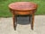 Vintage Henredon Federal-Style Round Center Table | Traditional Neoclassical Occasional Table With Drawer & Brass Casters For Sale - Image 6 of 11