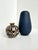 Vintage Studio Ceramic Vase in Matte Midnight Blue by Andreas Kastl, Germany, 1950s For Sale - Image 4 of 13