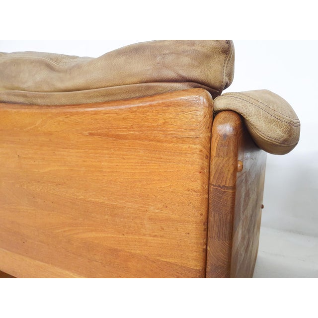 Vintage Danish Lounge Chairs and Ottoman by Mikael Laursen for A/S Mikael Laursen, 1970s, Set of 3 For Sale - Image 9 of 10