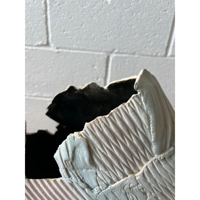 Gail Markiewicz Hand Built Patchwork Ceramic Vessel, Contemporary Studio Pottery For Sale - Image 9 of 10