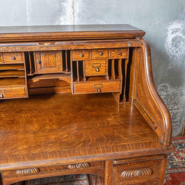 Roll Top Desk from Maples & Co., 1906 For Sale - Image 15 of 18