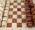 Stone Chess Game in Two Colored Travertine by Angelo Mangiarotti, Italy, 1970s For Sale - Image 7 of 8