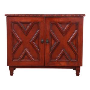 Romweber Viking Oak Lift Top Bar Cabinet, Circa 1960s