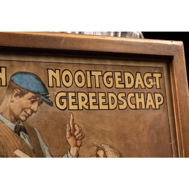 Traditional 1910s J. Nooitgedagt Dutch Woodworking Tools Advertisement For Sale - Image 3 of 5