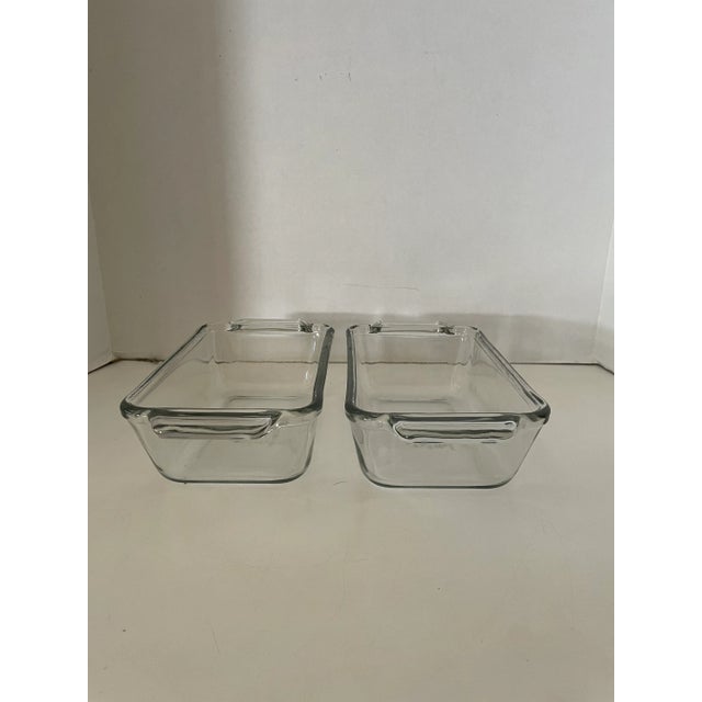 Anchor Hocking Vintage Anchor Hocking Ovenware Loaf Pans with Silverplate Carrier- 3 Pieces For Sale - Image 4 of 8