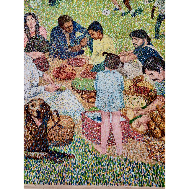 A Hopeful Pointillist Painting After Georges Seurat’s “Sunday Afternoon…” by Brenda Joysmith For Sale In San Francisco - Image 6 of 10