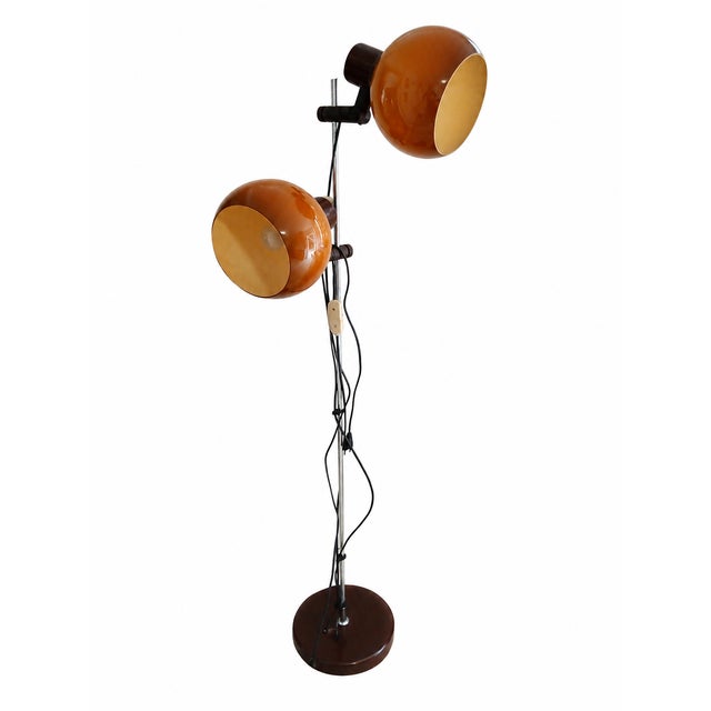 Large Space Age Hungarian Double Floor Lamp from Szarvasi, 1970s For Sale - Image 10 of 10