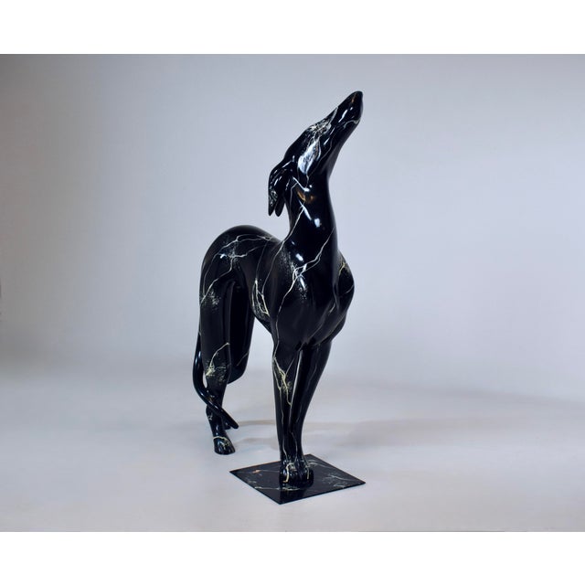 Art Deco Style Life Sized "Pat the Dog" Greyhound Figural Statue For Sale In Philadelphia - Image 6 of 13