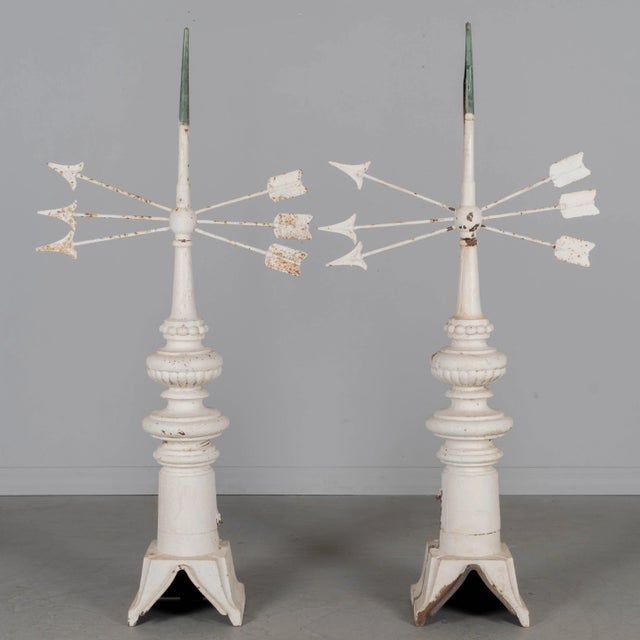 Metal 19th Century French Cast Iron Weather Vane, a Pair For Sale - Image 7 of 13