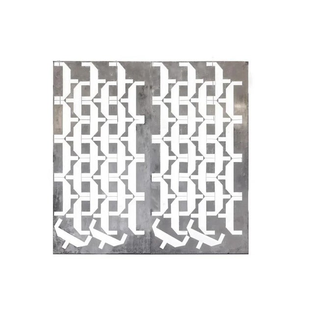Metal Panels in Cast Aluminum, 1970s, Set of 2 For Sale - Image 7 of 7