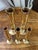 Tubular Candlesticks and Bud Vases in Brass, 1950s, Set of 5 For Sale - Image 11 of 15