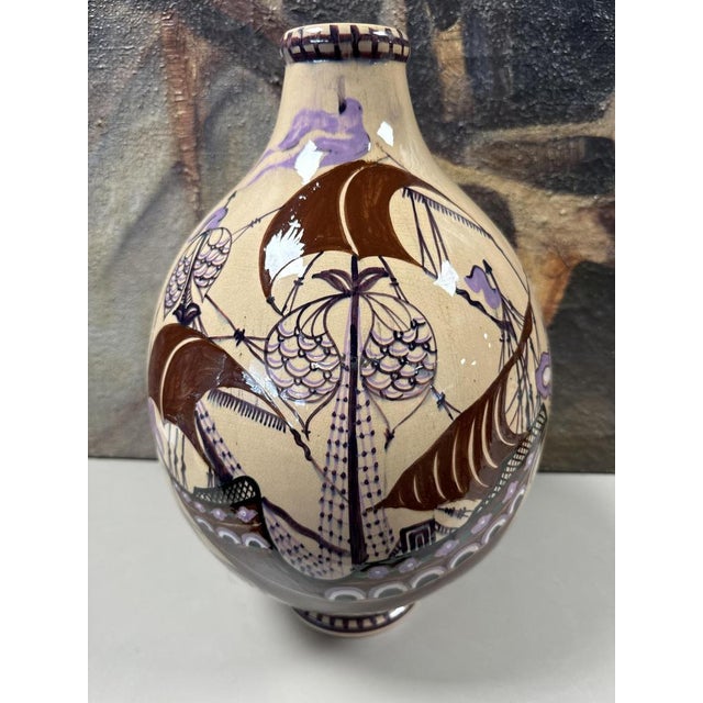 Vase by Henri Delcourt and Boulogne Sur Mer, 1920s For Sale - Image 3 of 9