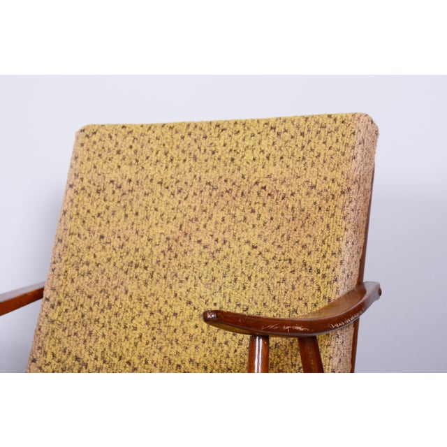 Wood Set of Mid-Century Chairs in Beech attributed to Úluv, Czech, 1960s For Sale - Image 7 of 11