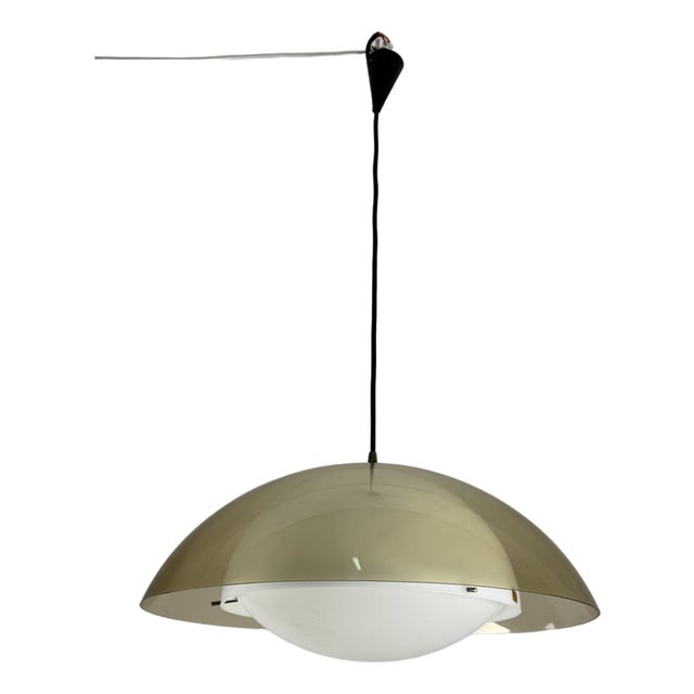 Large Space Age UFO Pendant Lamp from Stil-Luce, 1970s For Sale