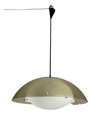 Large Space Age UFO Pendant Lamp from Stil-Luce, 1970s