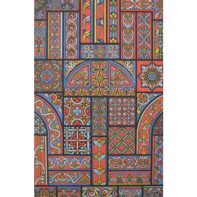 Vintage French Decorator Sheet Middle Ages C.1870 For Sale - Image 4 of 4