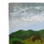 American Vintage Green Mountain Landscape – Mid-Century Modern Oil Painting on Board For Sale - Image 3 of 11