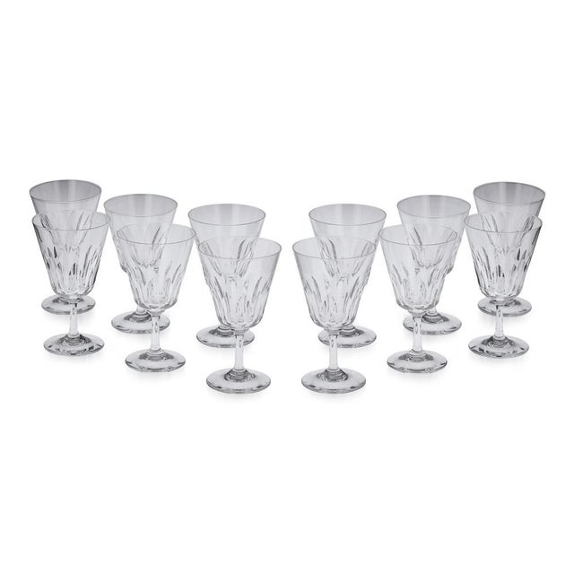 A stunning set of crystal drinking glasses made by the world renowned glass manufacturer baccarat, france around the...