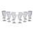 A stunning set of crystal drinking glasses made by the world renowned glass manufacturer baccarat, france around the...