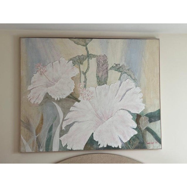 Large 1990's Acrylic Painting by Vivian Angel For Sale - Image 11 of 18