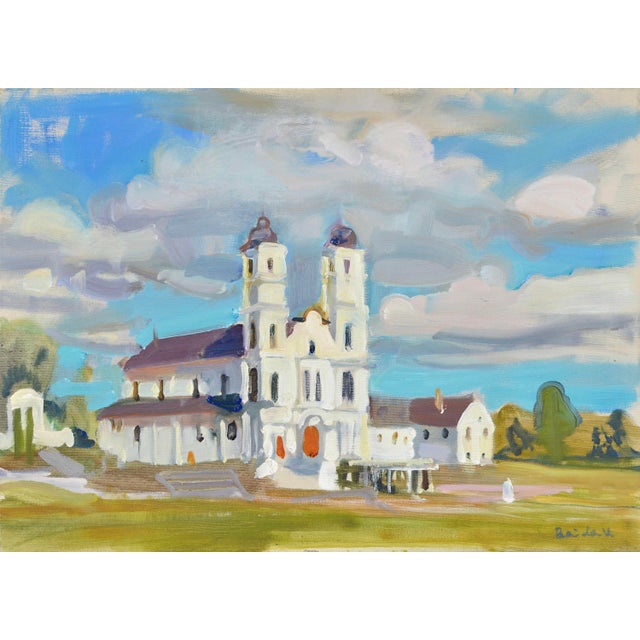 Early 21st Century Valery Bayda, Aglona, 2020, Oil Painting on Canvas For Sale - Image 5 of 5