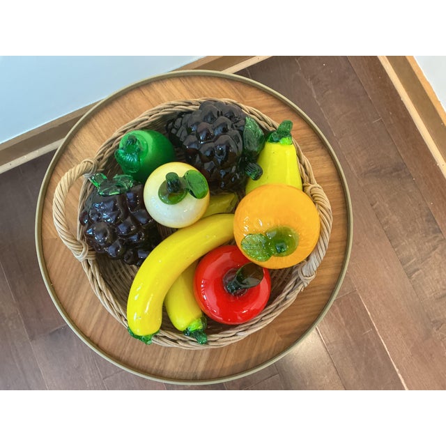Vintage Italian Murano Style Hand Blown Glass Fruit For Sale - Image 13 of 16