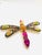 Bochic “Orient” Vintage Multi Color Fancy Sapphire & Ruby Brooch Set In 18K Gold For Sale - Image 4 of 9