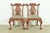 English Baker Furniture Style Chippendale Carved Mahogany Side Chairs or Dining Chairs, Pair For Sale - Image 3 of 13