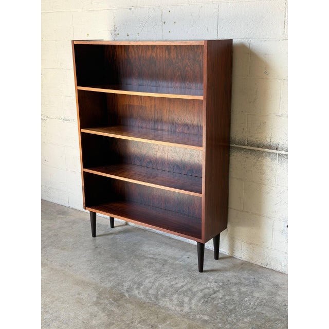 Wood Viby J Rosewood Open Shelf Bookcase Unit Danish Mid-Century Modern 1960s For Sale - Image 7 of 10