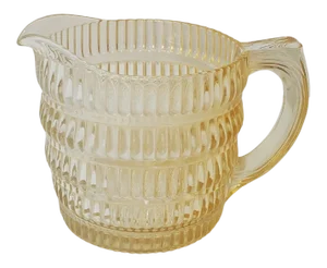 1940s Hazel Atlas Beehive Yellow Glass Greamer