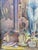 Mid 20th Century Large Signed "Nb" 1961 Mid Century Surrealist Oil Painting on Canvas For Sale - Image 5 of 10