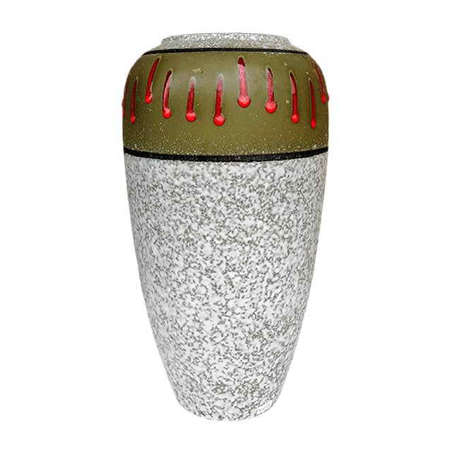 Large Glazed Vase, 1960s For Sale