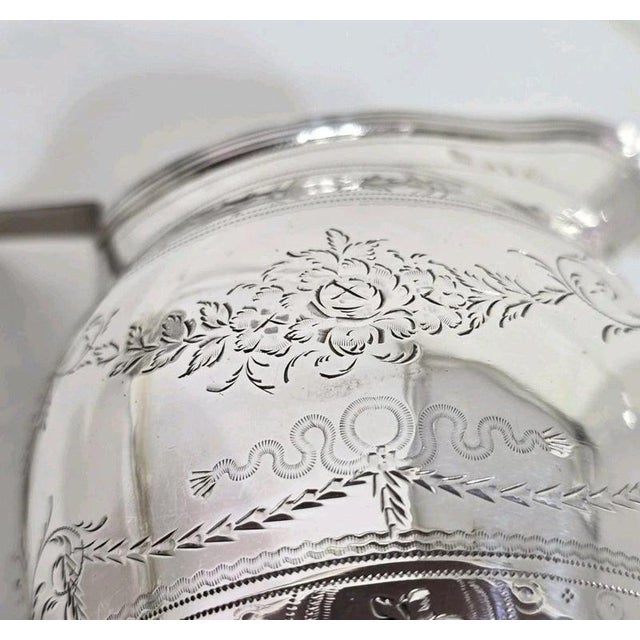 Antique George III Sterling Silver Cream Jug from Godbehere, Wigan & Boult, 1801 For Sale - Image 11 of 18