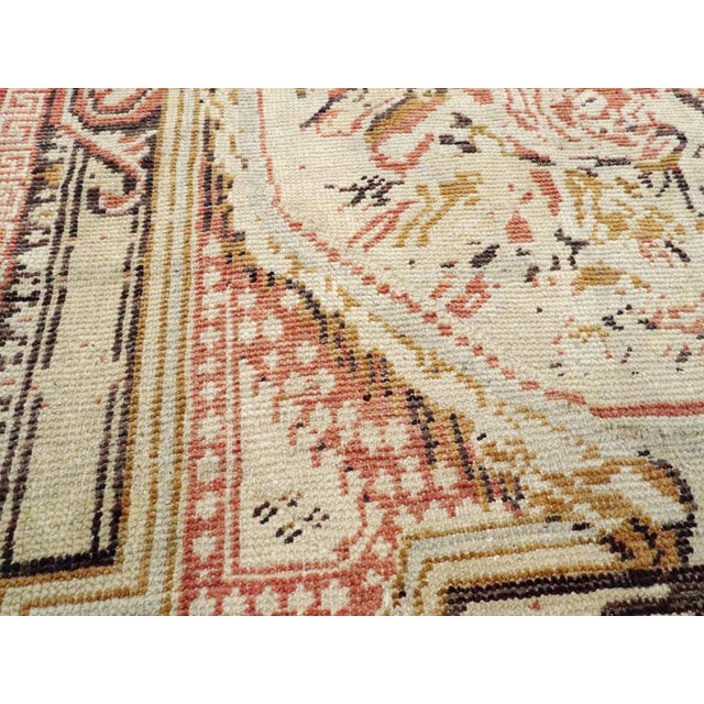Galerie Shabab Collection Mid-20th Century Handmade Turkish Ghiordes Throw Rug For Sale - Image 4 of 7