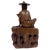 Mid-20th Century Chinese Wooden Carved Jiang Taigong Fishing Statue For Sale - Image 13 of 13