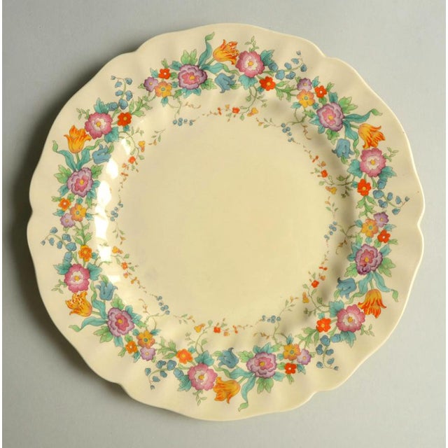 Vintage Pink Floral Dinner Plates Set of 8 Chairish