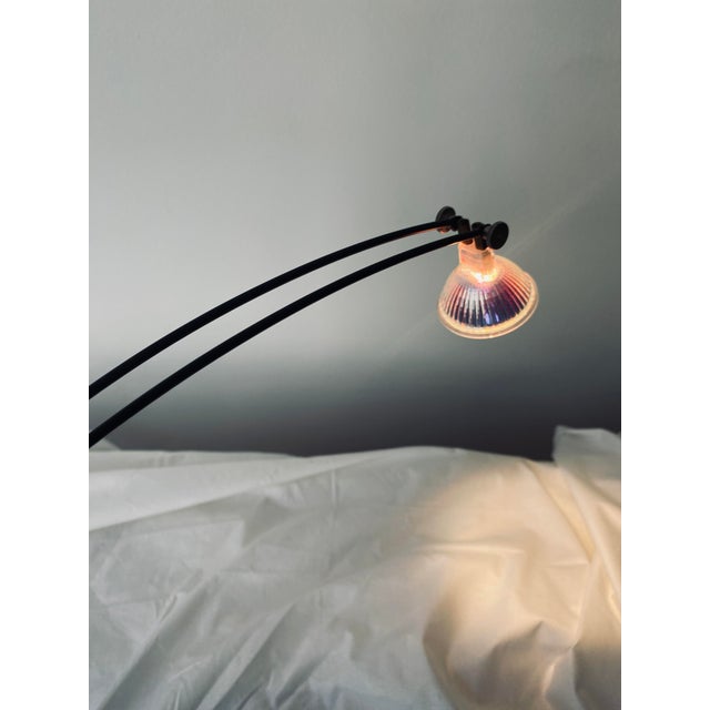 Black Postmodern Halogen Table Lamp from AF Cinquanta, Italy For Sale - Image 8 of 11