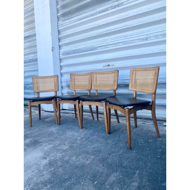 Mid-Century Modern Set of 4 Vintage Folding Stakmore Chairs For Sale - Image 3 of 12