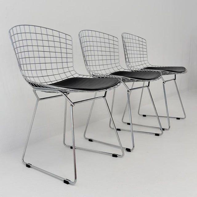Mid-Century Wire Chrome Side Chair by Harry Bertoia, Germany, 1980s For Sale - Image 11 of 18
