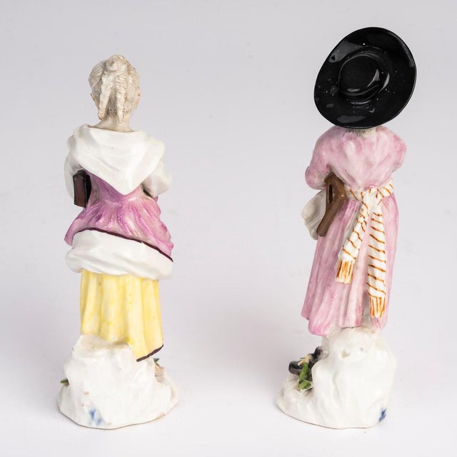 18th Century Porcelain Sculpture from Meissen, Set of 2 For Sale - Image 3 of 8