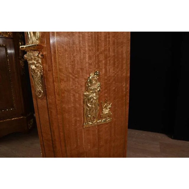 French Napoleon III Satinwood Side Cabinets, 1910s, Set of 2 For Sale - Image 12 of 13