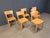 Vintage Oak Dining Chairs, Belgium, 1980s, Set of 6 For Sale - Image 12 of 15