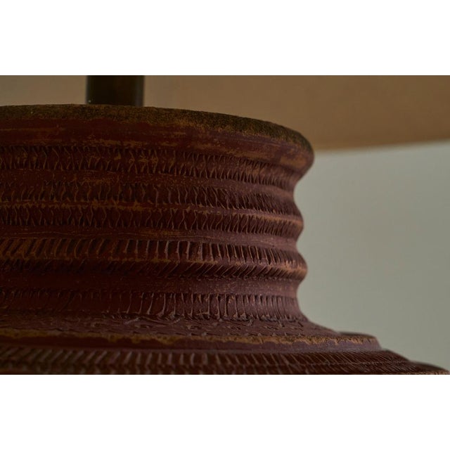 Wabi Sabi Studio Pottery Table Lamp, 1950s For Sale - Image 10 of 12