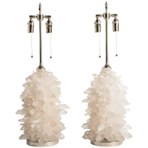 Rock Crystal Cluster Quartz Lamps