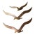 Mid-Century Brass Birds in Flight- Set of 3 For Sale