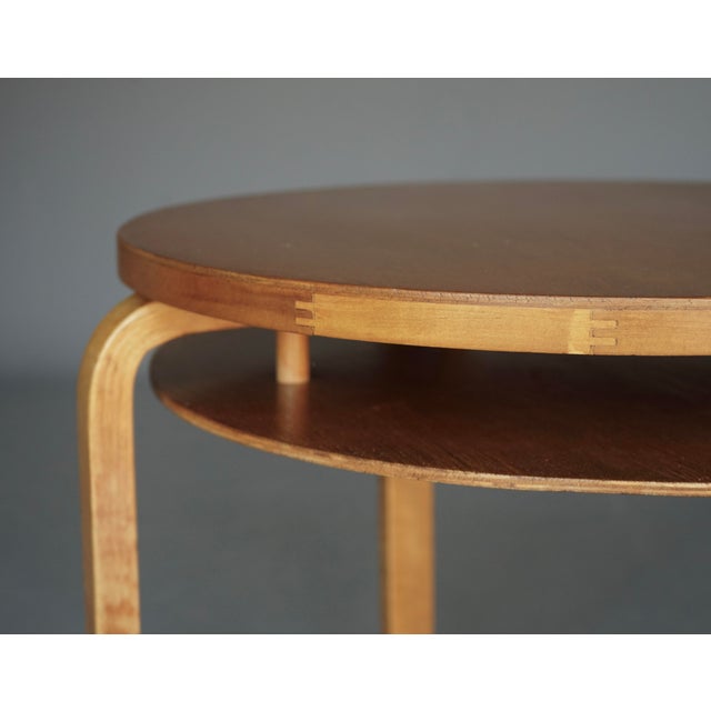 Artek Model 70 Two-Tier Coffee Table in Birch Wood by Alvar Aalto for Artek, Finland, 1940s For Sale - Image 4 of 18