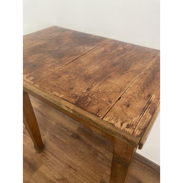 Wood Rustic Pine Console Tables, France, Set of 2 For Sale - Image 7 of 14