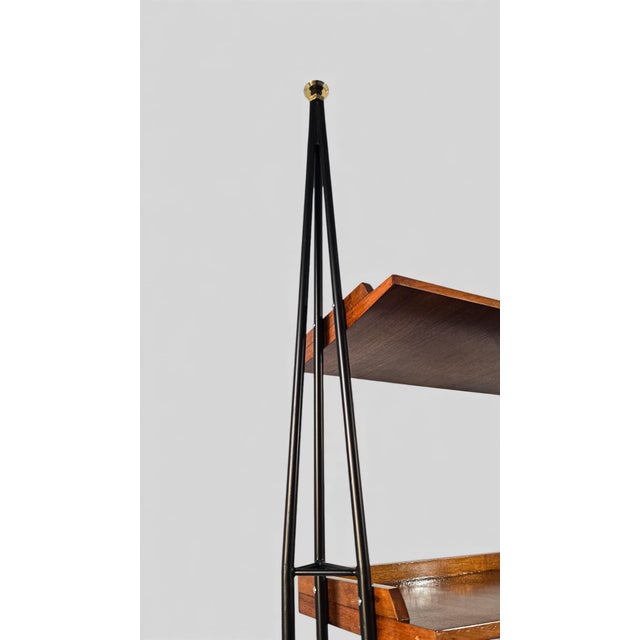 Mid-Century Italian Wall Unit Bookcase with Cabinet Bar, 1960s For Sale - Image 9 of 18