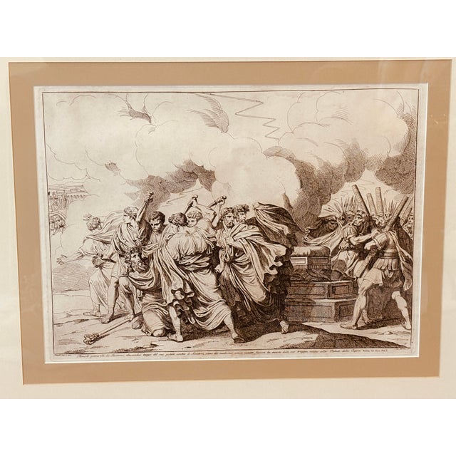 Classical Roman Set of Four, Original Etchings of Roman History, 1817 For Sale - Image 3 of 10