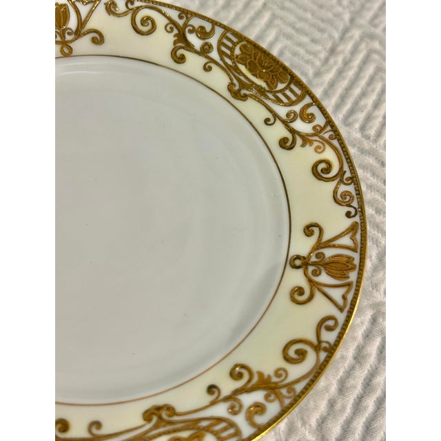Early 20th Century Vintage Noritake No. 175 “Christmas Ball” Hand-Painted Condiment Bowl With Ladle, Japan c.1911–1940 For Sale - Image 5 of 8